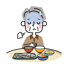 Sticker - 食欲不振　シニア　男性