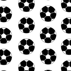 Wall Mural - ball football soccer pattern image vector illustration design  black and white