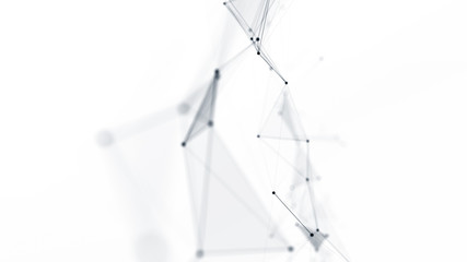 Wall Mural - 3d network technology in future