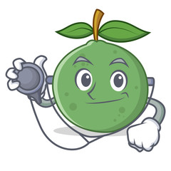 Doctor guava character cartoon style