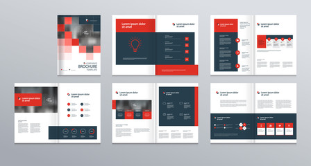 template layout design with cover page for company profile ,annual report , brochures, flyers, prese