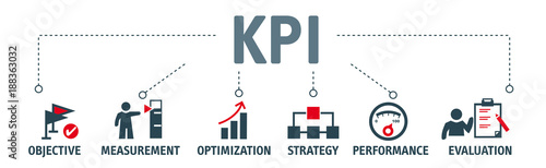 Fotomural Key Performance Indicator concept vector illustration