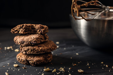 healthy cranberries and  chocolate cookies