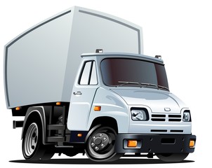 Wall Mural - Cartoon delivery / cargo truck