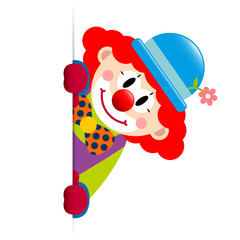 Canvas Print - Clown Red Hair