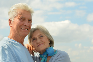 Wall Mural - Elderly couple relaxing