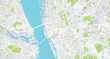 Urban vector city map of Liverpool, England