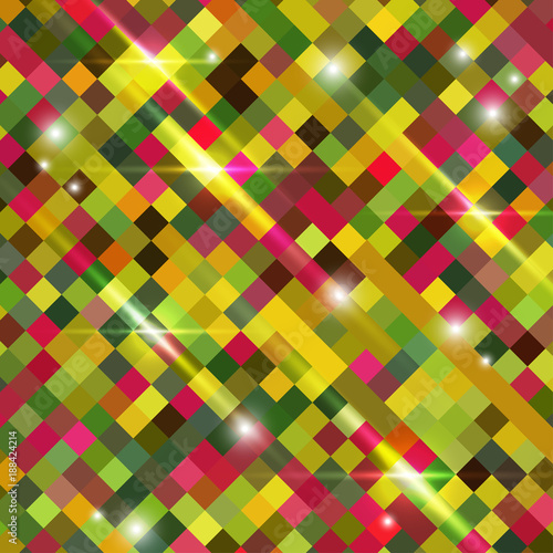 Vector Abstract Colorful Background Of Squares Buy This