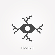 Silhouette Icon Neuron
