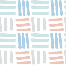 Cute Hand Drawn Bricks Seamless Pattern Made In Vector. Pastel Colors. Artistic Backdrop For Wallpaper, Textile, Wrapping, Gift Paper, Blog, Etc.