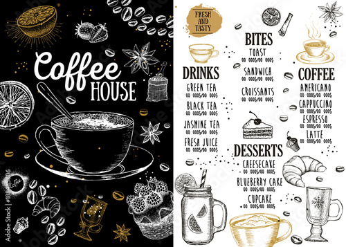 Dekoracja na wymiar  menu-kawiarni-menu-restauracji-kawiarni-projekt-szablonu-ulotka-zywnosci