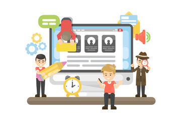 Web site building.