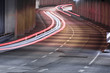 © David.Sch - Light trails of cars in the winding tunnel