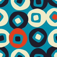 Poster - seamless retro pattern