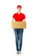 © PR Image Factory - full length photo of young female delivery officer