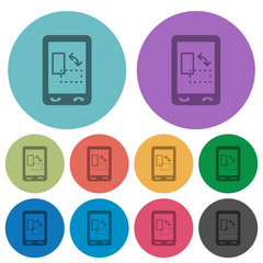 Sticker - Change mobile display orientation color darker flat icons