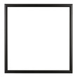 Empty picture frame, square, simple black moulding