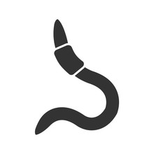 Worm Glyph Icon