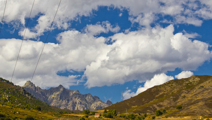 Canvas Print - Colors of Mountains in Corsica