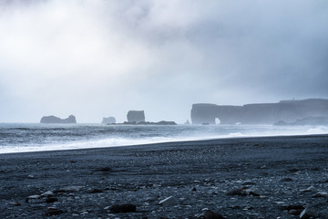 Black sand beach of Reynisfjara, Vik