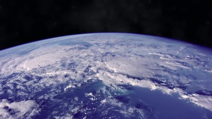 Wall Mural - planet earth from the space with dramatic view. the elements of this image furnished by nasa.