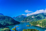 Fototapeta Sypialnia - Diablo Lake at North Cascades National Park in Washington State