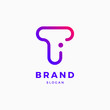 T I Letter Logo Design Template