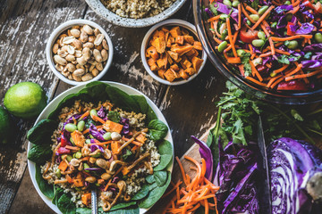 Veggie Bowl over Coconut Quinoa