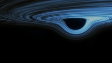 Supermassive Black Hole Event Horizon From Below Accretion Disk