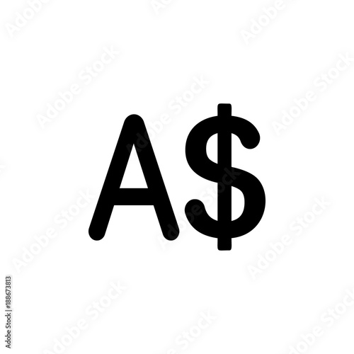 Australian Dollar Sign icon. Element of money symbol icon. Premium quality  graphic design icon. Baby Signs, outline symbols collection icon for  websites, web design, mobile app - Buy this stock vector and