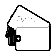 Poster - wallet vector illustration