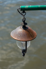 old lamp on a boat