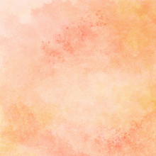 Peach And Orange Watercolor Texture Background, Hand Painted