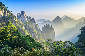 Wall Mural - Huangshan Mountain (Yellow Mountain), located in Anhui, China.