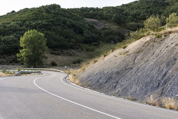 Wall Mural - Winding asphalt road in Spain