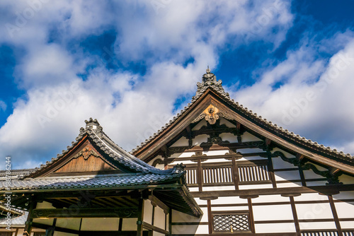 Japanese wood pavilion in kyoto Poster Mural XXL