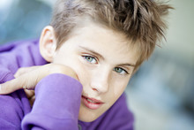 Portrait Of Boy With Blue Eyes