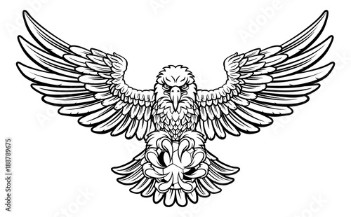 Eagle Soccer Football Mascot