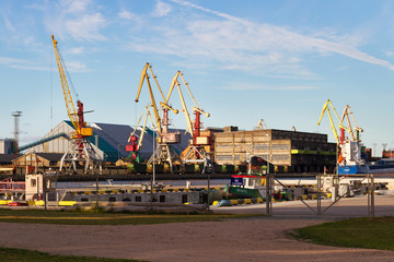 Coastline of river.