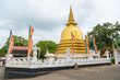 Golden buddhist dagoda or stupa monument