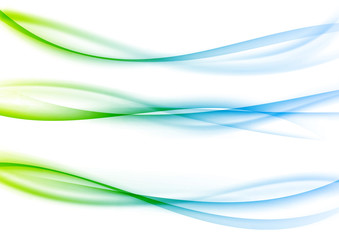 Wall Mural - Bright fresh speed mild spring light waves collection