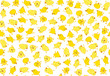 Vector cute chickens seamless  pattern isolated.