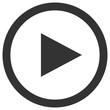 © Vector DSGNR - Play icon in circle. Media player control button. Vector.