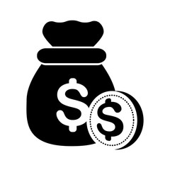 Wall Mural - Money bag icon image