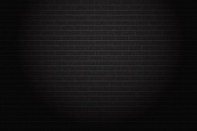 Vector Realistic Isolated Black Brick Wall Background For Decoration And Covering.
