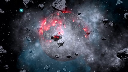 Wall Mural - Red giant. Evolution of stars