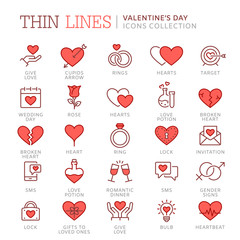 St. Valentine's day icons