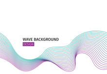 Wave Abstract Background. Vector Eps10