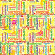 © alexmu - Seamless repeating pattern with colored carnival inscriptions