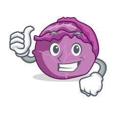 Sticker - Thumbs up red cabbage character cartoon